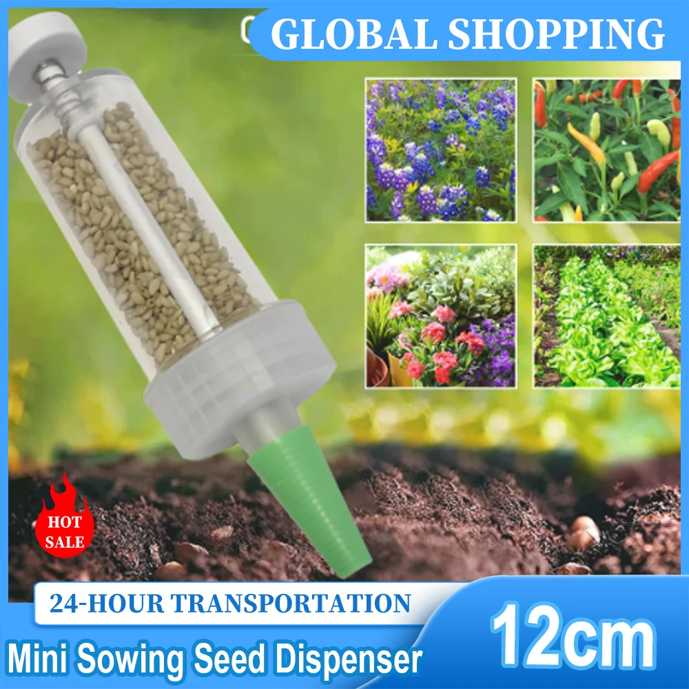 Manual Seeder Hand - Mini dispensador de semillas de siembra,