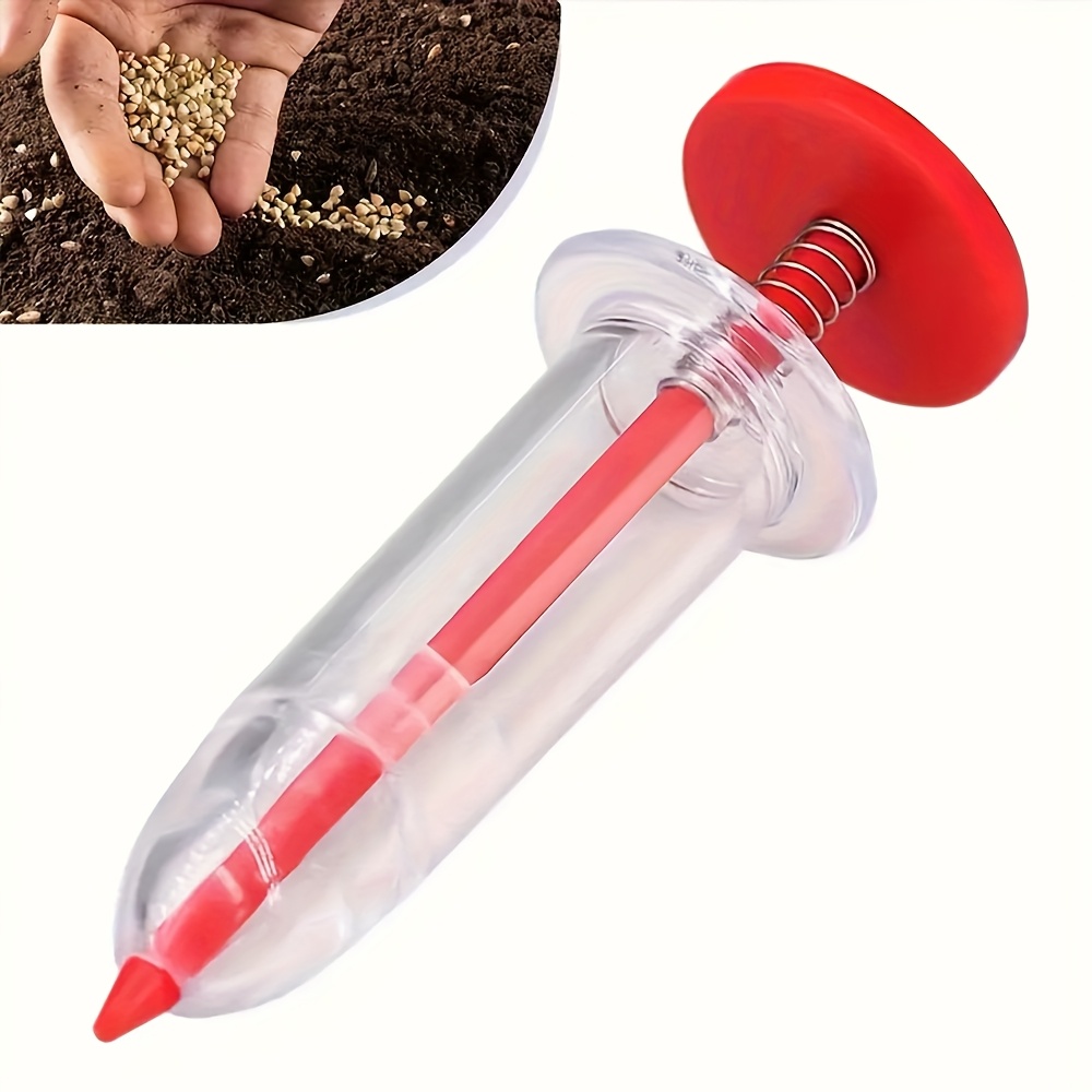 Manual Seeder Hand - Dispensador de semillas portátil: sembradora manual