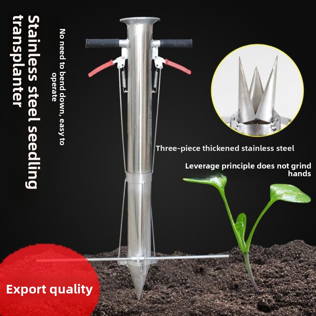 Manual Seeder Hand - Sembradora Manual de Acero Inoxidable para