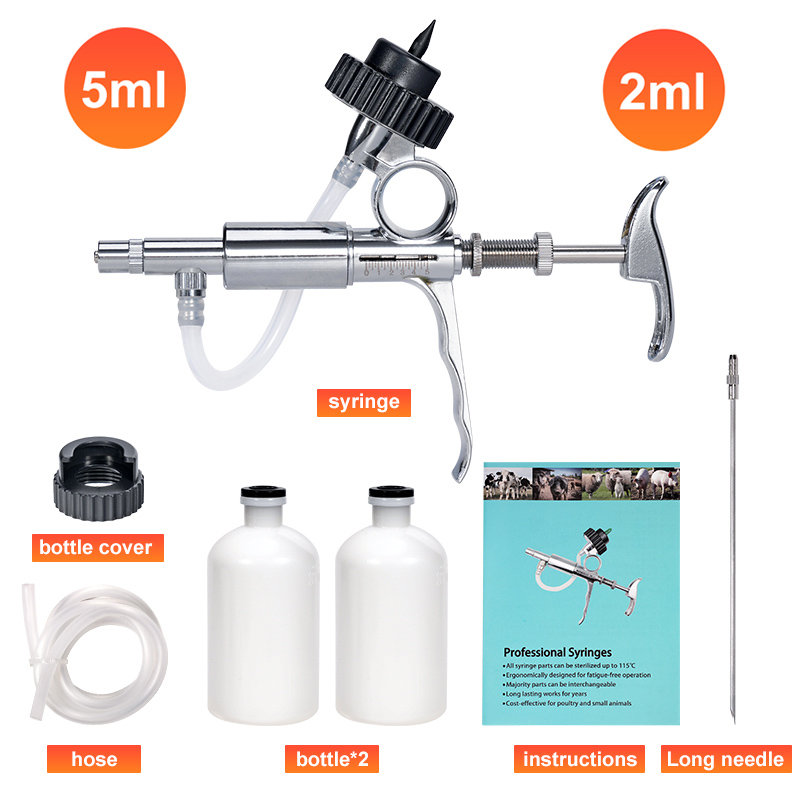 Veterinary Syringe Gun - Inyector automático de aves de corral