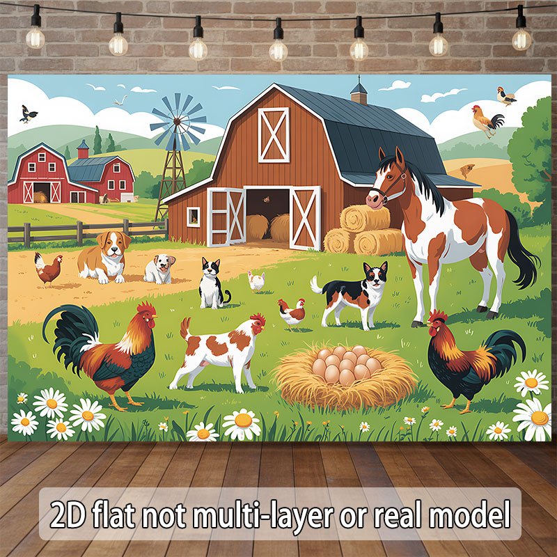 Diseño plano 2D, pancarta de u - Agriculture Farming School reseña y precio