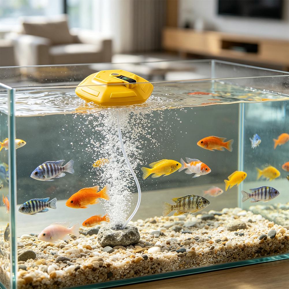 Bomba de aireación flotante pa - Fish Pond Aerator reseña y precio