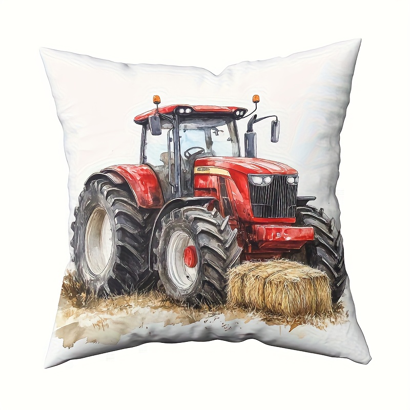 Funda de Cojín Rústica con Dis - Agriculture Farming Cartoon reseña y precio