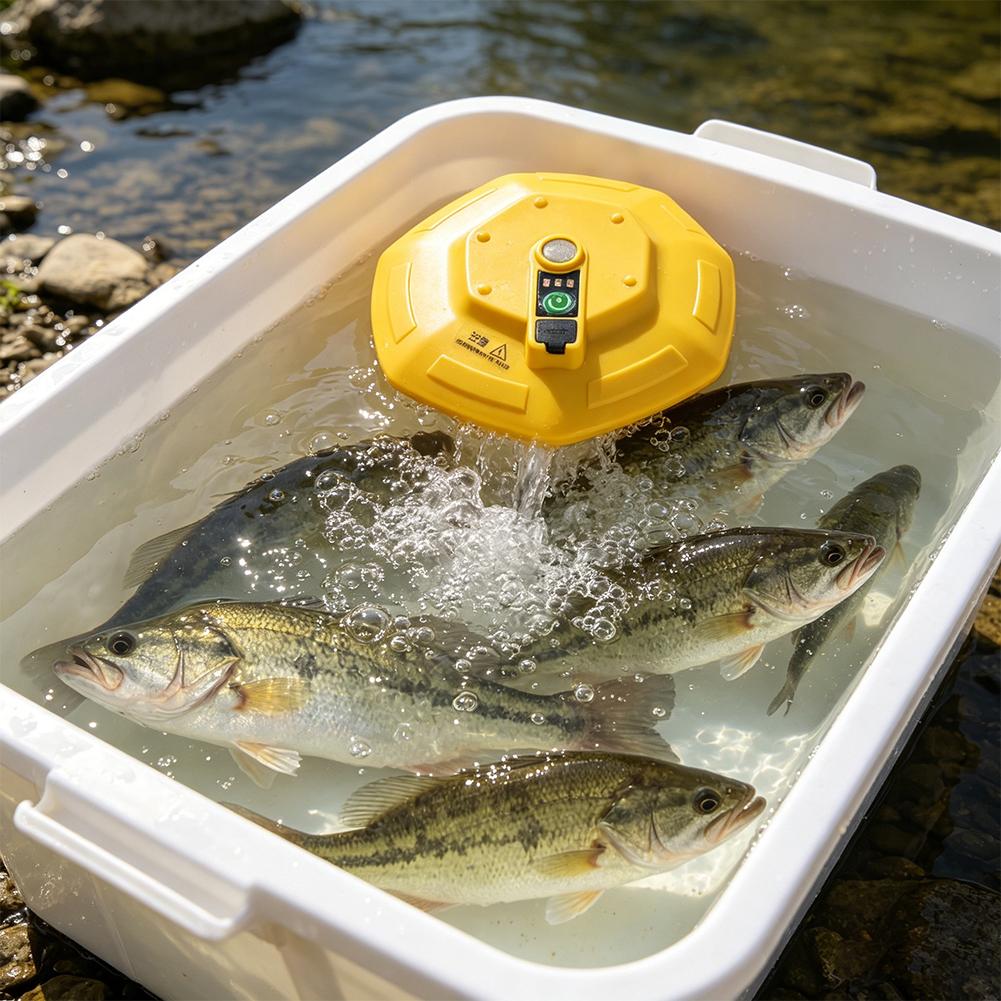 Bomba de Oxígeno Inalámbrica R - Fish Pond Aerator reseña y precio