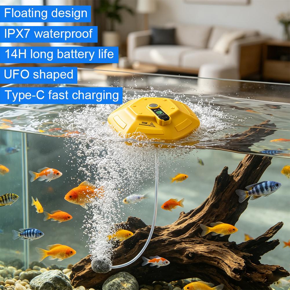 Bomba de Oxígeno Portátil para - Fish Pond Aerator reseña y precio