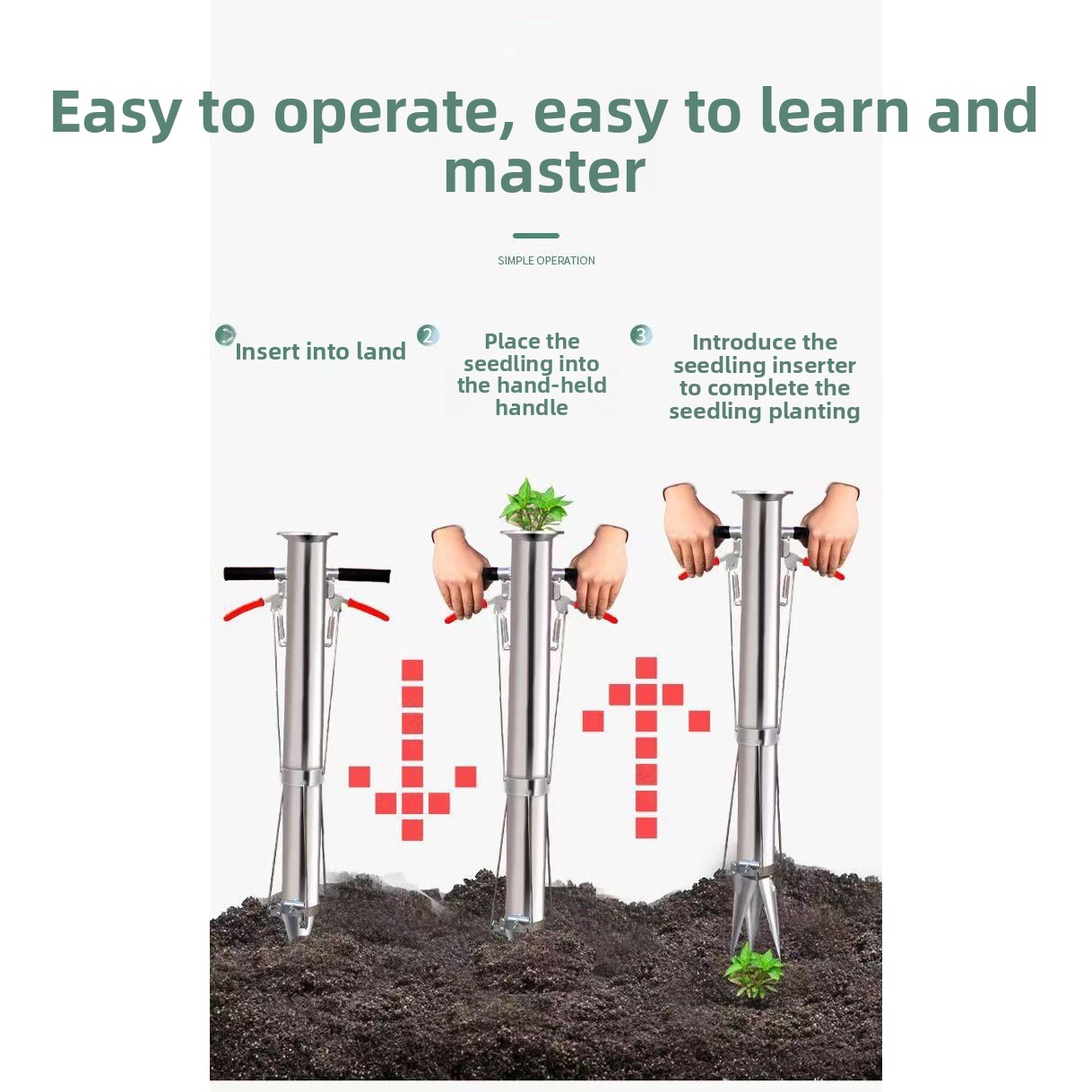 Sembradora Manual de Acero Ino - Manual Seeder Hand reseña y precio