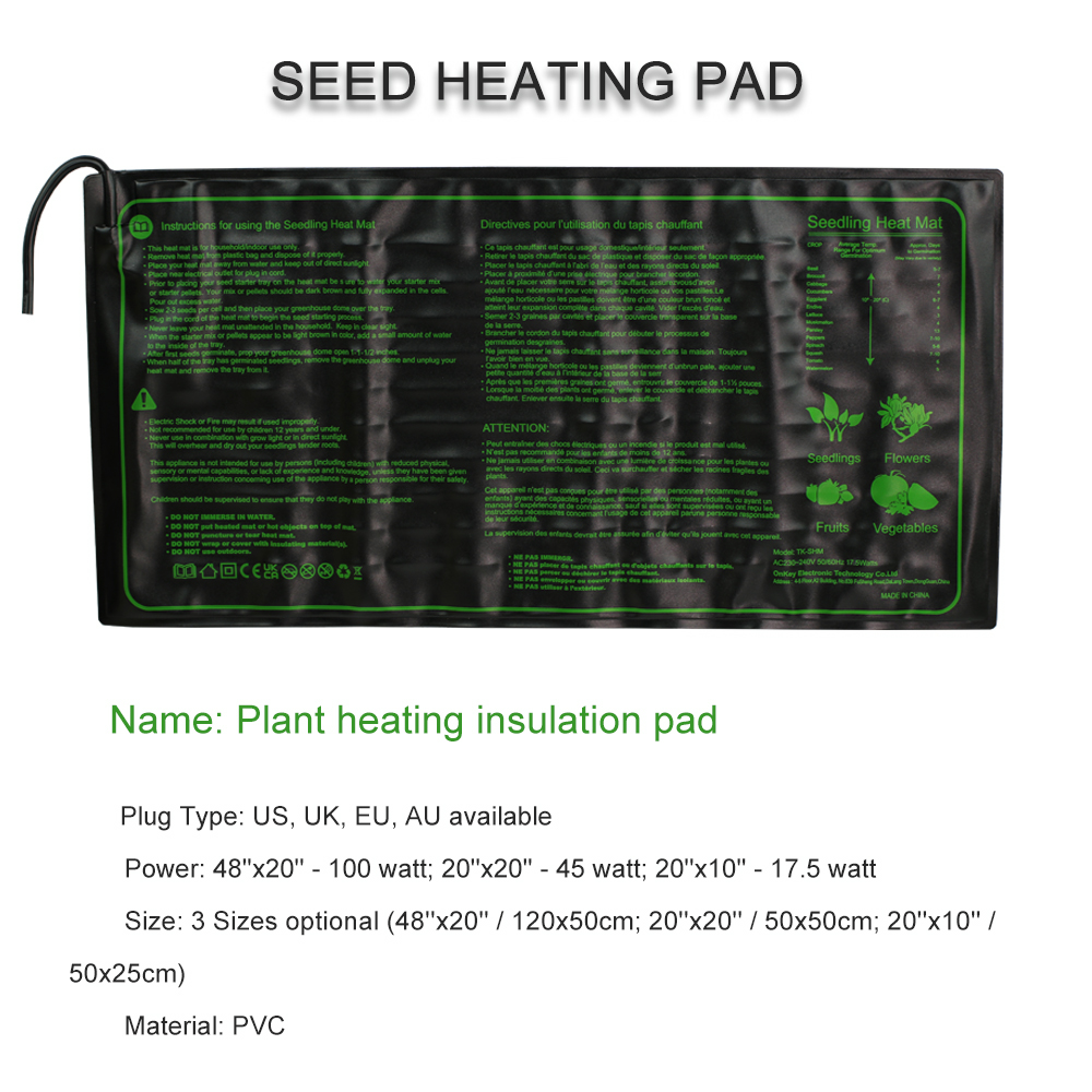 Almohadilla calefactora de plá - Seedling Heat Mat reseña y precio