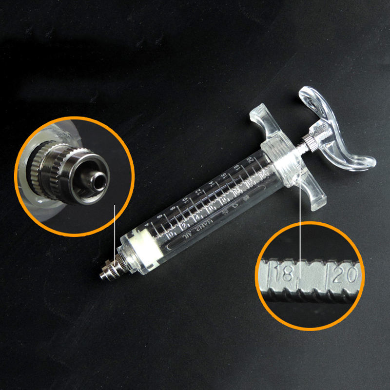 Jeringa de acero plástico vete - Veterinary Syringe Gun reseña y precio
