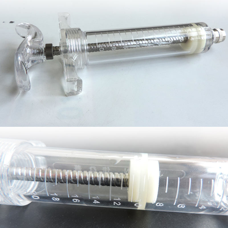 Jeringa de acero plástico vete - Veterinary Syringe Gun reseña y precio