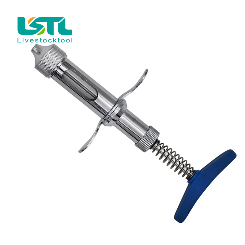 Inocuador de doble aguja de 5c - Veterinary Syringe Gun reseña y precio