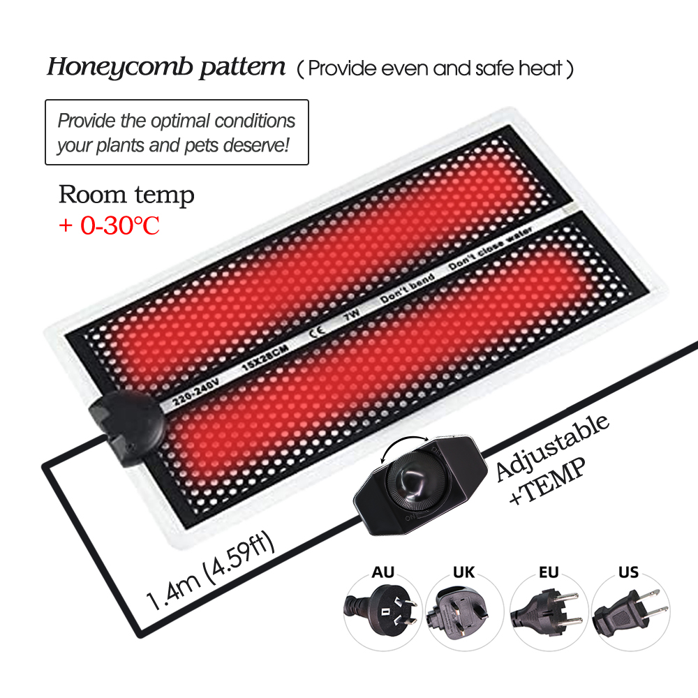 Almohadilla térmica para plánt - Seedling Heat Mat reseña y precio